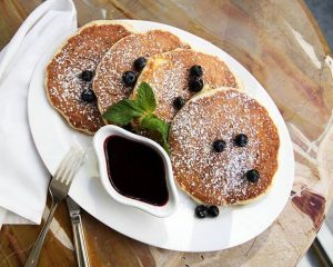 pancakes at Bottega Louie