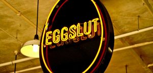 Eggslut neon sign
