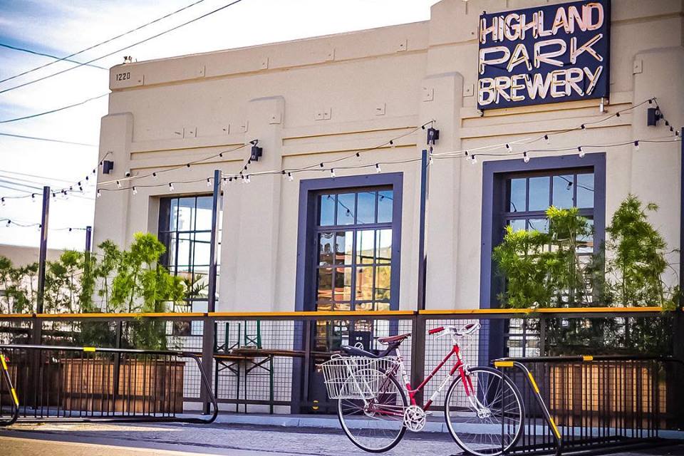 Highland Park Brewery Chinatown near Circa apartments in downtown Los Angeles