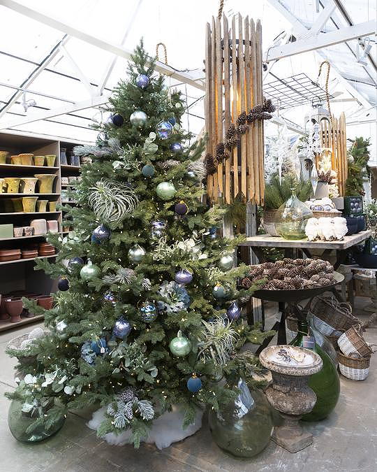 Rolling Greens Nursery cozy holiday decor near Circa apartments in Downtown Los Angeles