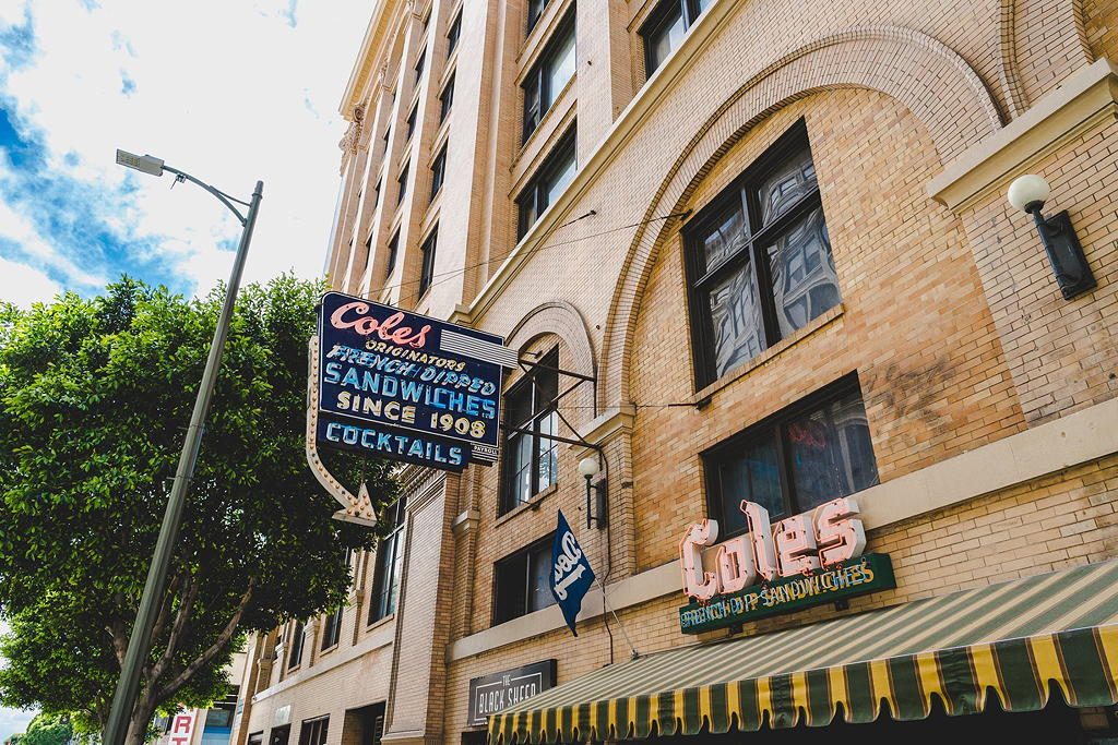 Cole's French Dip secret underground near Circa apartments in Downtown Los Angeles