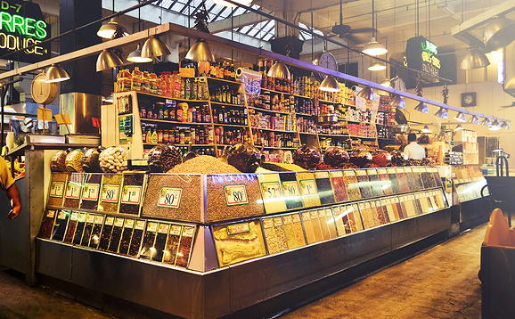 Valeria's Groceries near Circa apartments in Downtown Los Angeles