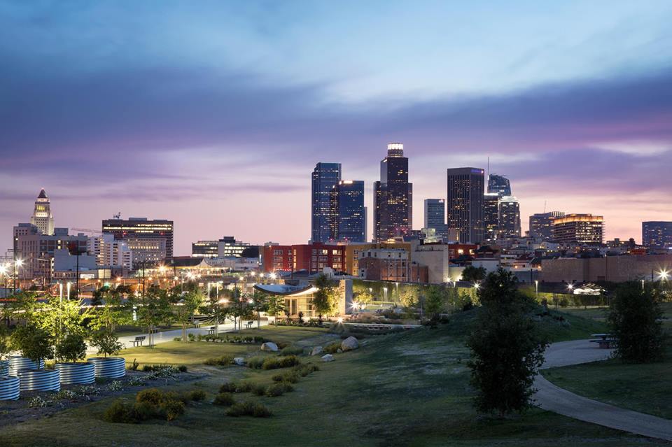 LA State Historic Park picnics near Circa residences in Downtown Los Angeles