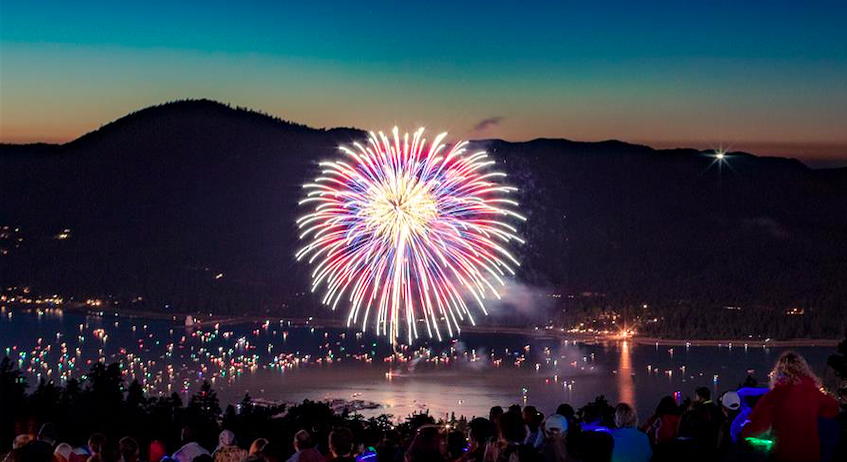 Big Bear Lake Fourth of July near Circa residences in Downtown Los Angeles