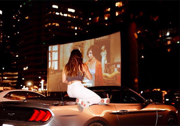 Sounds of Summer WUTI outdoor movies near Circa residences in Downtown Los Angeles