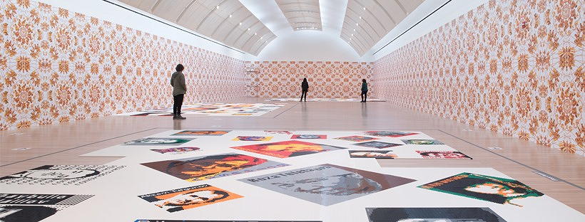 Ai Weiwei Trace art exhibition near Circa residences in Downtown Los Angeles