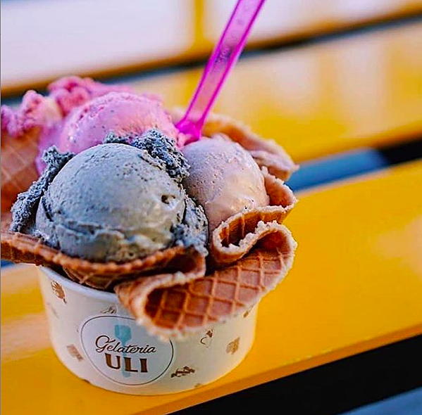 Gelateria Uli ice cream near Circa residences in downtown Los Angeles