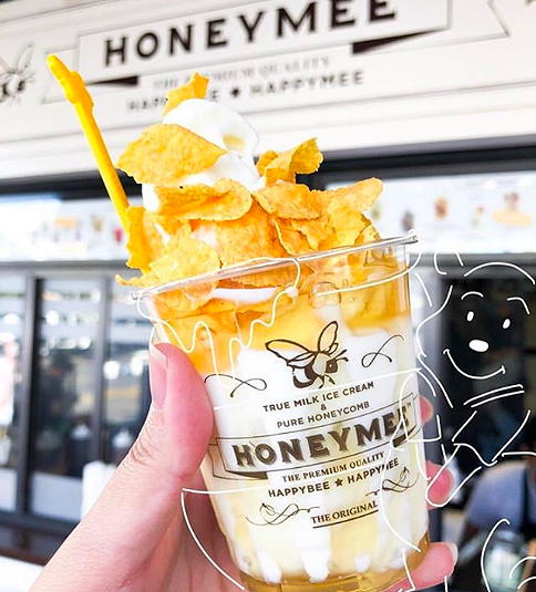 Honey Mee Ice Cream near Circa residences in downtown Los Angeles