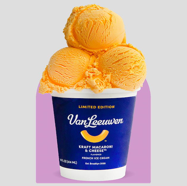 Kraft Macaroni & Cheese ice Cream near Circa residences in downtown Los Angeles