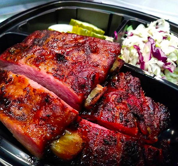 Spring Street Smokehouse barbecue near Circa residences in downtown Los Angeles