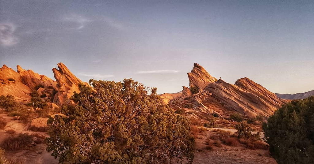 Vasquez Rocks outdoor adventures near Circa residences in downtown Los Angeles