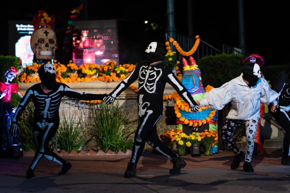 Olvera Street Halloween near Circa apartments in downtown Los Angeles