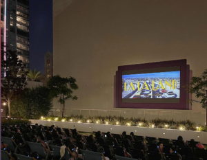 Rooftop Cinema Club near Circa residences in Downtown Los Angeles