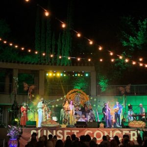 Sunset Concerts at Skirball music under the stars near Circa residences in Downtown Los Angeles