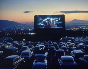 Van Buren Drive-In Theatre outdoor movies near Circa residences in Downtown Los Angeles