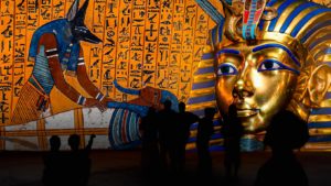 Immersive King Tut exhibition near Circa residences in Downtown Los Angeles