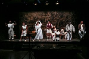 William Kentridge Houseboy theatrical performance at REDCAT near Circa residences in Downtown Los Angeles