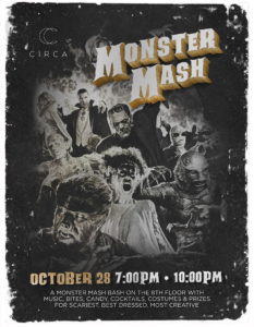 Circa Monster Mash Halloween event at Circa residences in Downtown Los Angeles