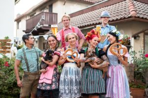 Old World German Village in Huntington Beach, California 