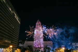 Grand Park’s NYELA Countdown to 2023 New Years Eve celebration near Circa residences in Downtown Los Angeles