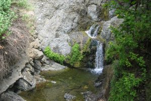 Temescal Canyon Falls waterfall hike near Circa residences in Downtown Los Angeles