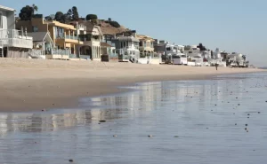 Carbon Beach near Circa residences in downtown Los Angeles 