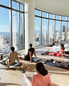 Sound Bath participants at Circa residences in downtown Los Angeles 