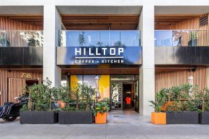 Hilltop Coffee coffee shop near Circa residences in downtown Los Angeles 