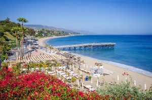 Paradise Cove beach in Malibu not far from Circa residences in downtown Los Angeles