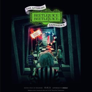 Beetlejuice Beetlejuice Experience Halloween near Circa residences in Downtown Los Angeles