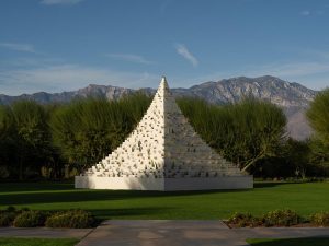 The Living Pyramid by Agnes Denes at Desert X in the Coachella Valley