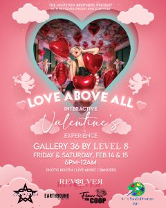 Level 8 DTLA Valentine’s celebration near Circa residences in downtown Los Angeles 