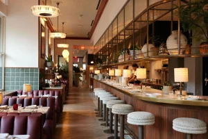 
Café Basque French restaurant near Circa residences in downtown Los Angeles 