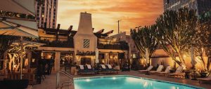 La Casita at Hotel Figueroa rooftop oasis near Circa residences in downtown Los Angeles