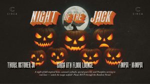Circa Night of the Jack Halloween event at Circa residences in Downtown Los Angeles