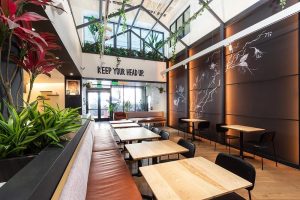 Hilltop Coffee coffee shop near Circa residences in downtown Los Angeles