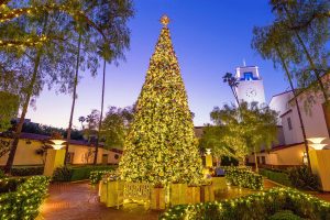 Union Station holiday celebration near Circa residences in downtown Los Angeles 