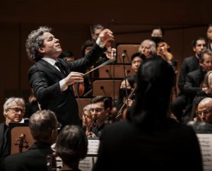 Dudamel conducts LA Phil on Valentine’s Day near Circa residences in downtown Los Angeles 