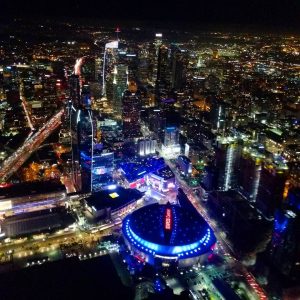 
Lite Flight Helicopters tour Valentine’s Day near Circa residences in downtown Los Angeles 