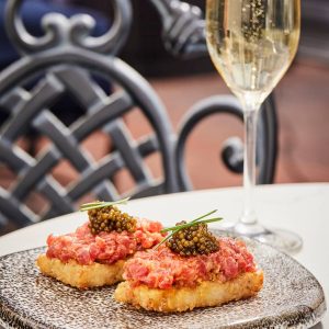 Mother of Pearl Valentine’s Day near Circa residences in downtown Los Angeles 