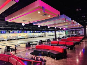 XLanes LA bowling near Circa residences in Downtown Los Angeles
