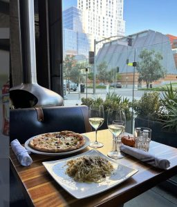 Vespaio Italian restaurant near Circa residences in downtown Los Angeles 