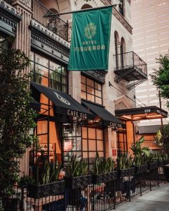 Cafe Fig brunch near Circa residences in downtown Los Angeles