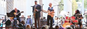 Jazz at LACMA music under the stars near Circa residences in downtown Los Angeles  