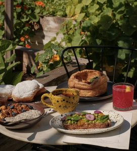 Manuela DTLA brunch near Circa residences in downtown Los Angeles