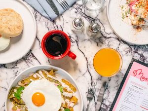 Moonlark's Dinette brunch near Circa residences in downtown Los Angeles