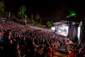 The Greek Theatre music under the stars near Circa residences in downtown Los Angeles  
