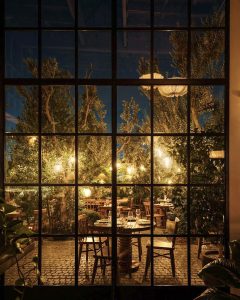 Berenjak patio dining near Circa residences in downtown Los Angeles