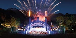 Hollywood Bowl outdoor movies near Circa residences in downtown Los Angeles