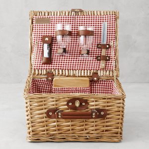 Classic Wine & Cheese Picnic Basket to enjoy near Circa residences in Downtown Los Angeles